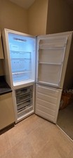 Lec Fridge Freezer TF55185W, Shiny Cleaned,  Works Perfectly,  Receipt, Handbook
