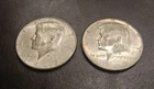 KENNEDY SILVER HALF DOLLARS 40% LOT OF 2 COINS 1967