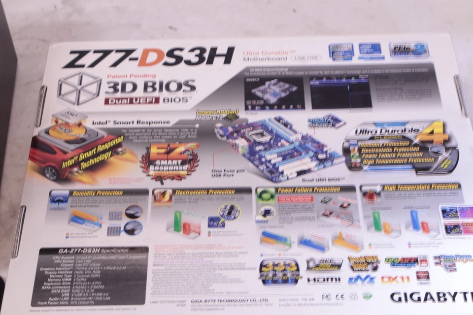 Gigabyte GA-Z77-DS3H LGA 1155 i5-3470 16GB DDR3 Untested - Image 3 of 4