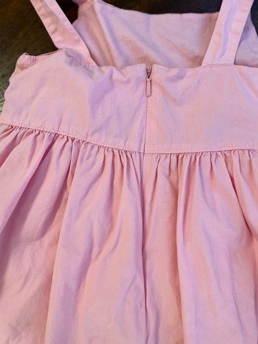 Gymboree Watermelon Picnic Girls Size 4 Pink SunDress Lined Ribbons Border - Picture 8 of 12