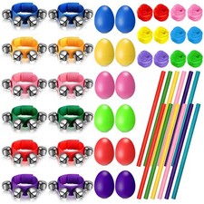 Gemscream 48 Stck. Shaker Musikinstrumente, 12 Eier 12 Verstellbar...