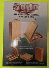 Soho Urban Artist Sketch Box and Table Easel - Portable, Multi Media, Adjusta...