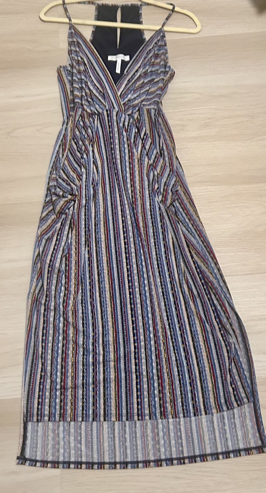 BCBGeneration Multicolor Striped Pleated Maxi Dre… - image 2