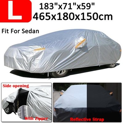 NEVERLAND Outdoor 190T Autoabdeckung Autogarage Cover UV Tür-Zip 465*180*150CM