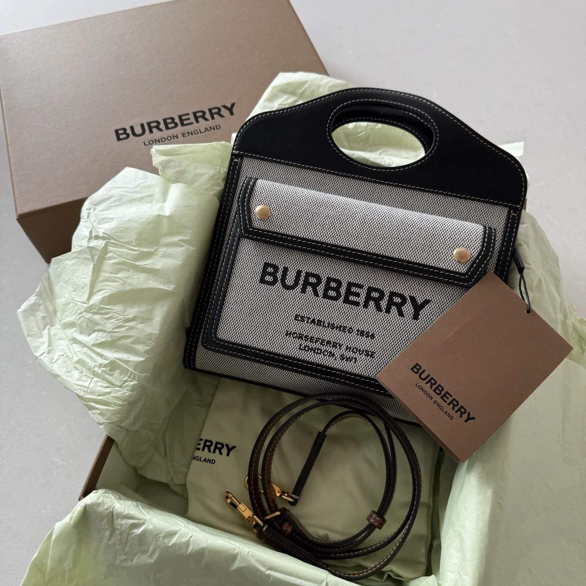 Vintage Burberry Burberry Purses Vintage Burberry Nova Check Mini 