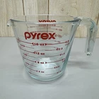 Vintage PYREX  Measuring Cup Open Handle 2 Cup 16oz 1 Pint 500ml Corning