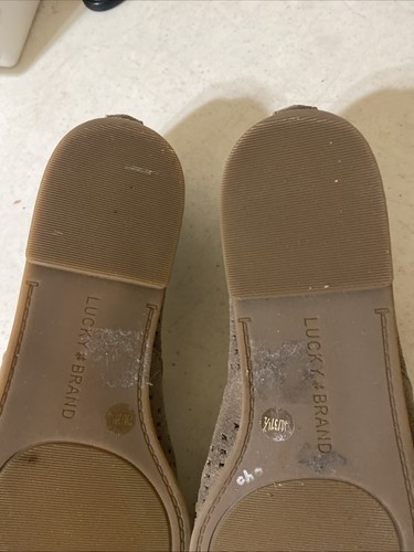 Lucky Brand LP-Charsa Women's Soft Cow Split Suede Brindle Loafers 7 M New - Picture 8 of 10