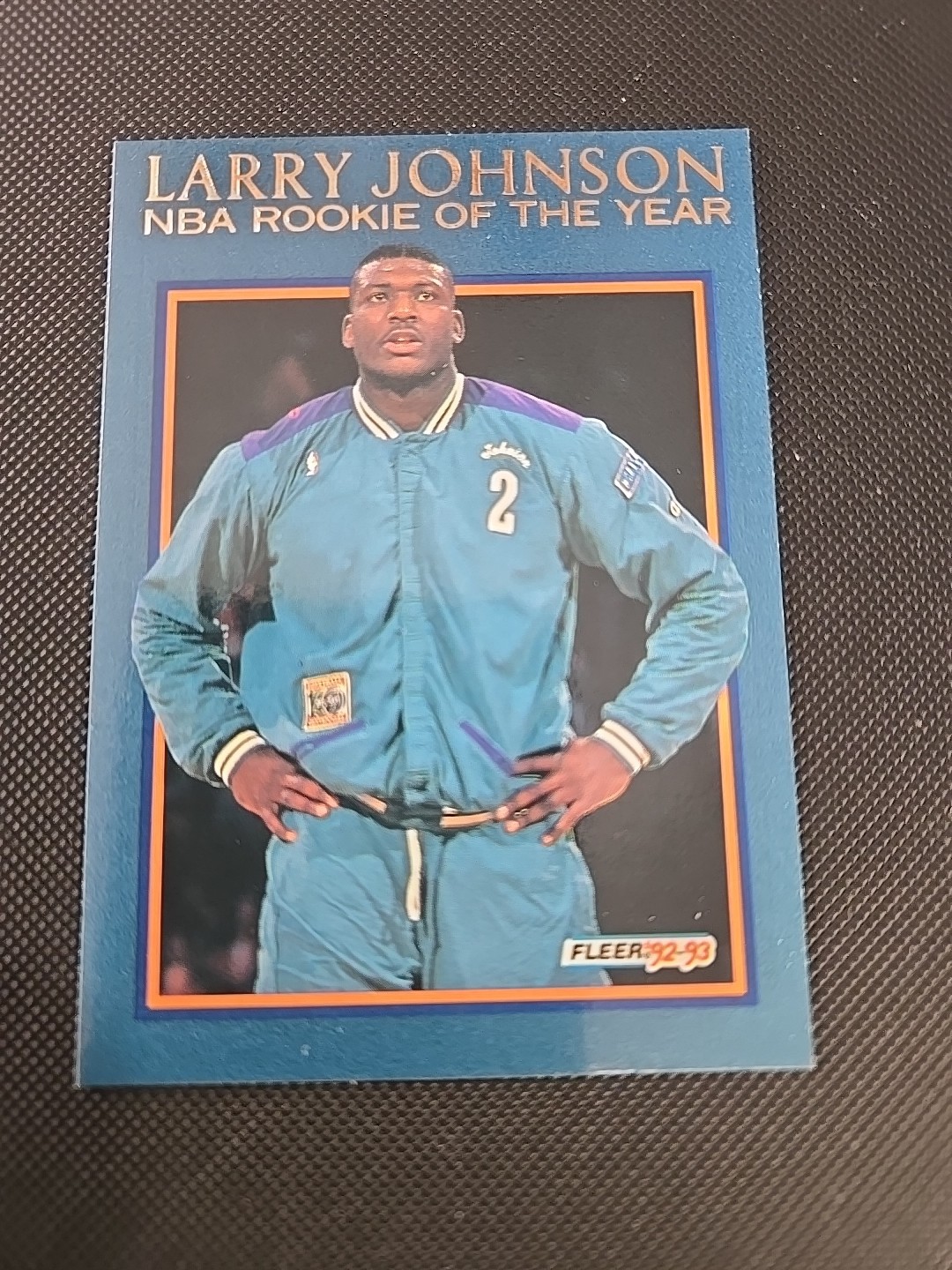 Larry Johnson 1992-93 Fleer NBA Rookie of the Year #10 Insert