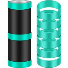 Paquete de 6 bandas de silicona para vasos de sublimación, color verde