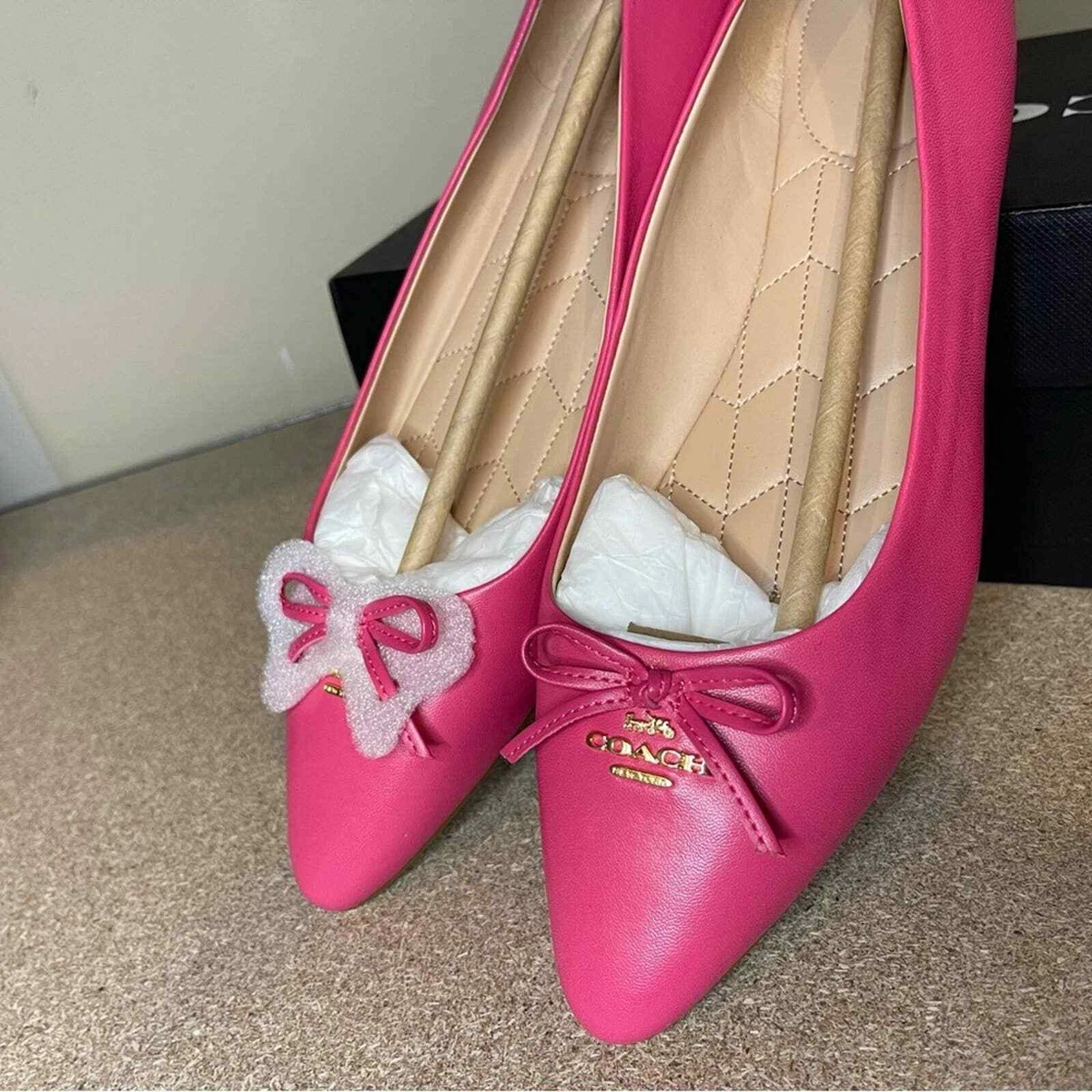COACH Annabel Leather Ballet Flats size 8