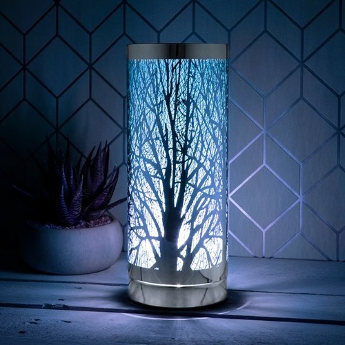 Lámpara eléctrica cilindro de árbol de aroma LED Woodland quemador de aceite de cera CAJA DE REGALO - Imagen 29 de 29