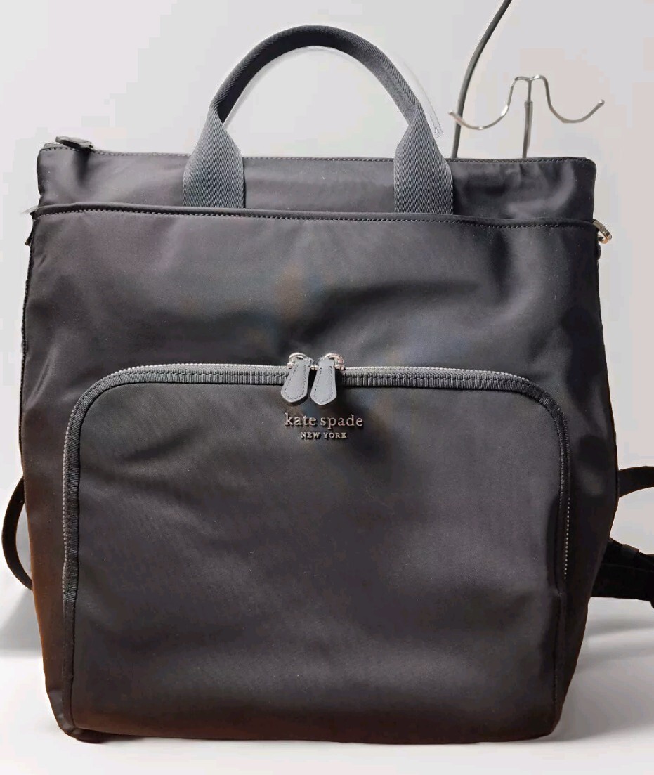 Kate Spade Sam Ksnyl Nylon Convertible Backpack Crossbody