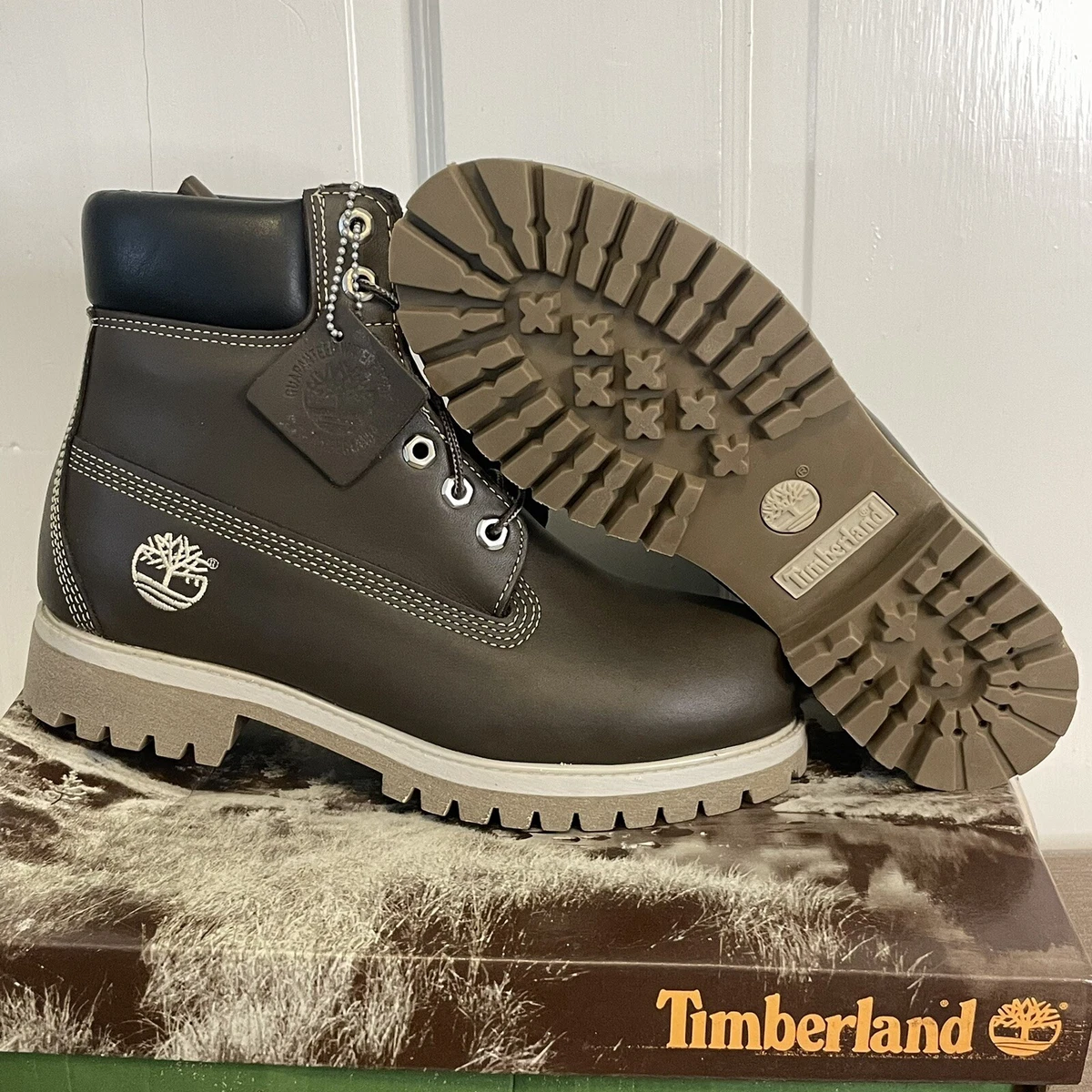 Goedaardig schapen Actie Vintage 90s Timberland Premium 6” Smooth Boots USA Made Deadstock NOS Size  7 | eBay