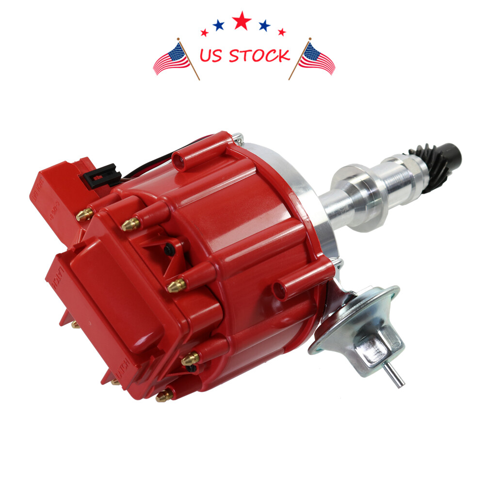 Red HEI One Wire Distributor For Pontiac 301 326 389 400 421 428 455 V8