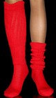 2 Red Slouch Socks hooters girl uniform role play   school ski run walk gym yoga — photo 2
