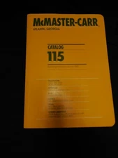 McMaster-Carr Supply Company Catalog 115 Atlanta Edition  slightly used