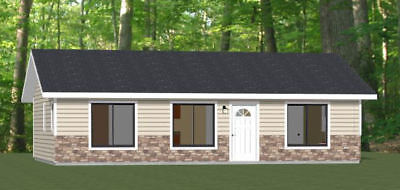 36x24 House  3  Bedroom  2 Bath 864 sq ft PDF  Floor  