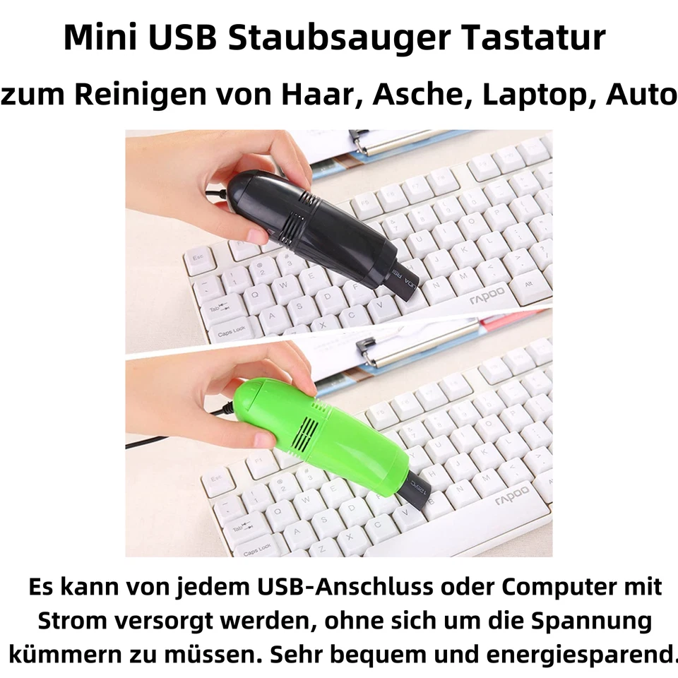 B86C Mini USB Staubsauger Tastatur Handstaubsauger Laptop PC Tastatur,Reinigen - Bild 2 von 4