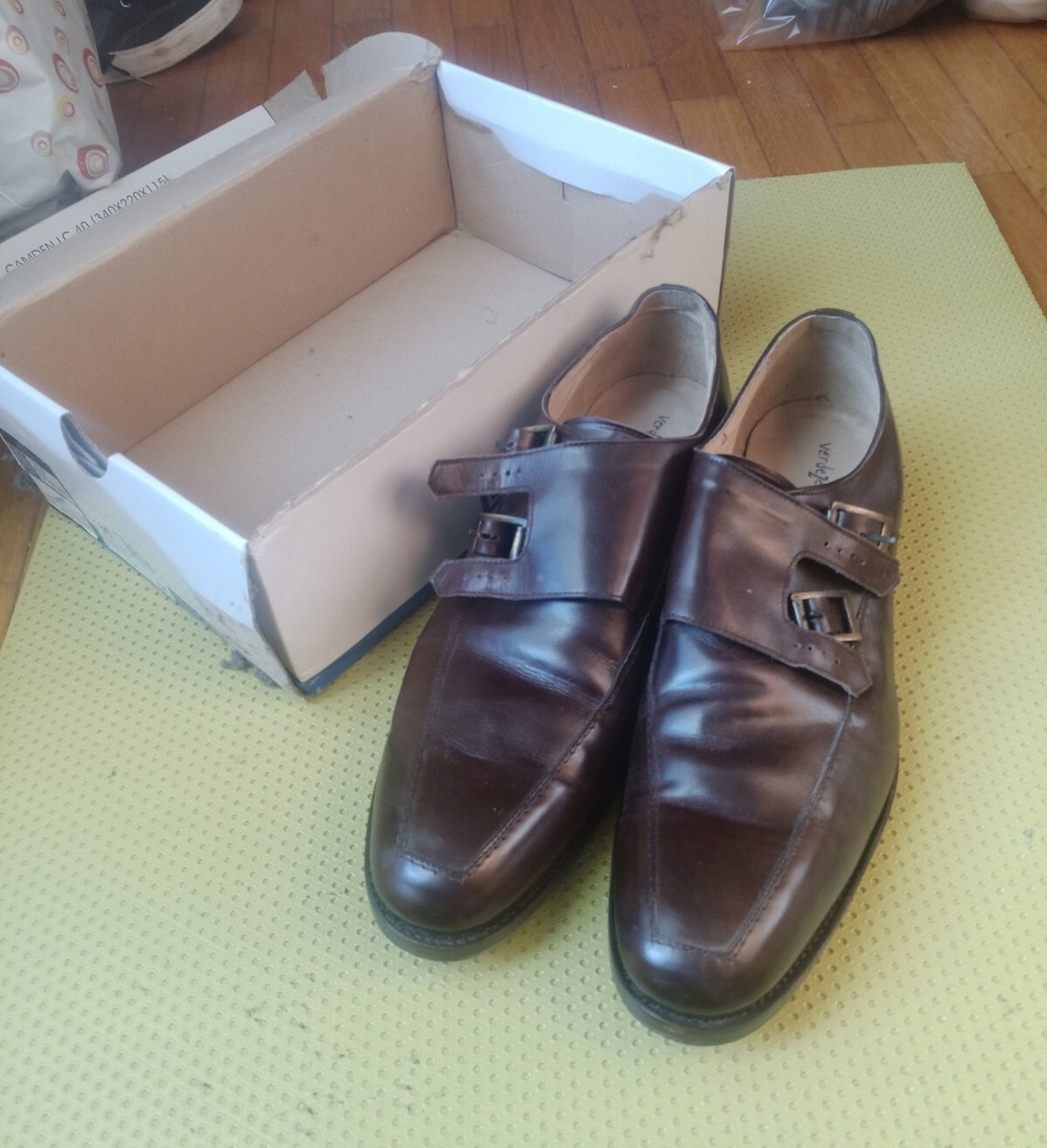 Scarpe Artigianali Vero Cuoio Made In Italy Classiche Da Uomo Goodyear  taglia 46