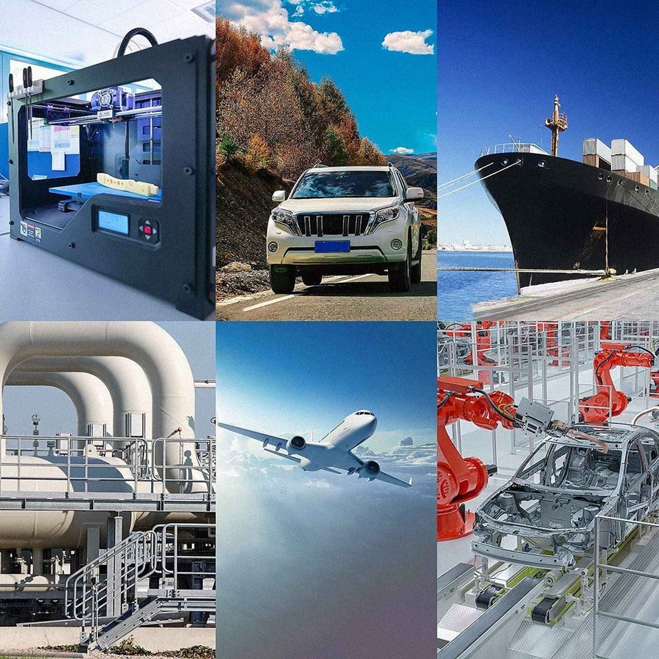 2X(4 Pcs Bearing Housing Flange Bearing 10mm KP000 Ball Bearing Pillow