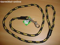 Hundeleine Aus Pp 1,20M / 14Mm Schwarz/Gelb
