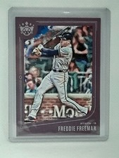 Freddie Freeman 2019 Diamond Kings Baseball - #93 PLUM FRAME - Atlanta Braves