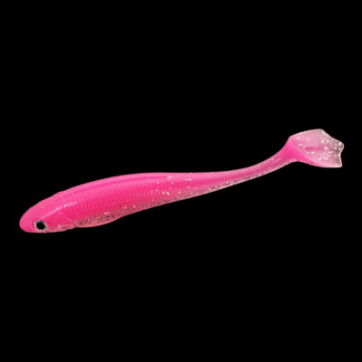 20PCS Soft Plastic Lures Swimbait Paddle Tail Shad Lure Bass Bait for Trout