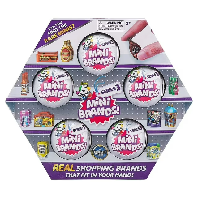 5 Surprise Mini Brands Series 3- NEW 5 Ball Bundle