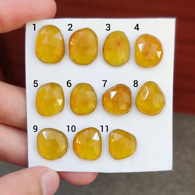 Natural Montana Agate Rosecut Freeform Flatback