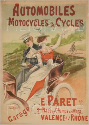 E. PARET AUTO / CYCLES Rals - POSTER HQ 40x60cm eines VINTAGE POSTERS