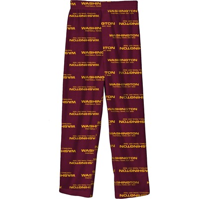 Washington Football Team NFL Youth Boys Pajama Lounge Pants Small (8) NWT 