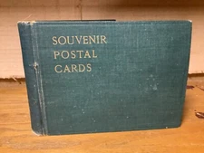 Early 1900s Postcard Album - 40+ Postcards - Mostly Northeast US & Inscribed