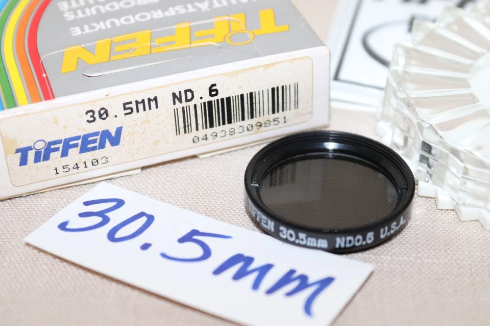 NEW Vtg TIFFEN 30.5mm ND0.6 Neutral Density FILTER USA 30.5mm 2 Stops ND4x MINT - Image 2 of 4