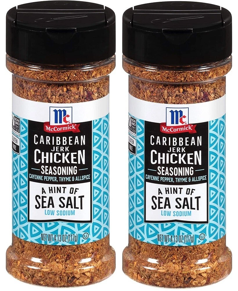 2 Ct McCormick Caribbean Jerk Chicken Seasoning Low Sodium 4.13