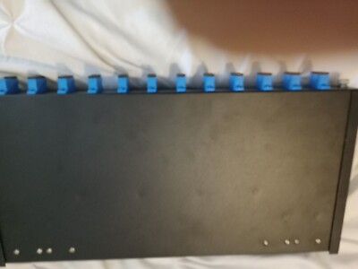RACK MOUNTED DUAL FIBER OPTIC PATCH PANEL 12 - PORTS