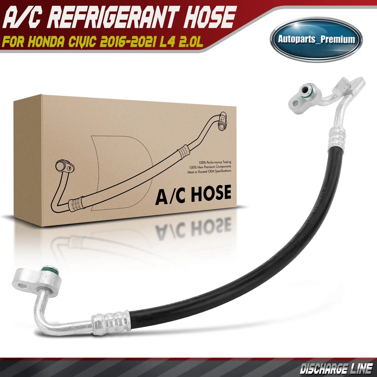 A C Refrigerant Discharge Line for Honda Civic 2016 2021 L4 2.0L