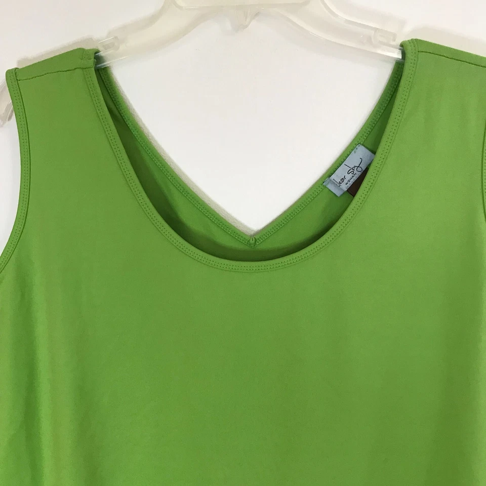 Blusa sin mangas Clear Sky para mujer talla grande 3X verde Foto 2 de 4
