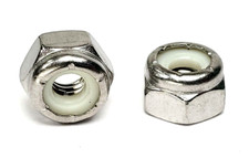 10-24 Stainless Steel Lock Nuts 10 Nylon Insert Locking Hex Nut - 250 PCS