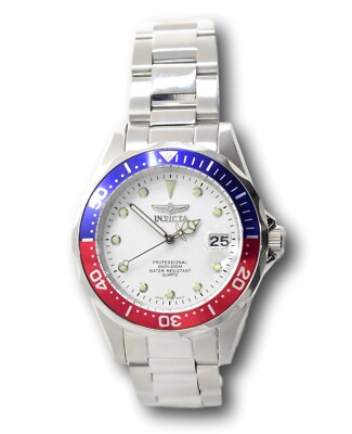 Invicta Pro Diver Men's Pepsi Bezel White Dial Quartz