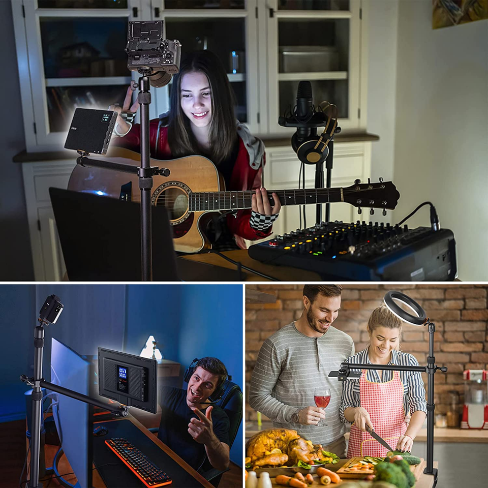 JUSMO Camera Desk Mount with Auxiliary Holding Arm, Overhead LS02 eBay