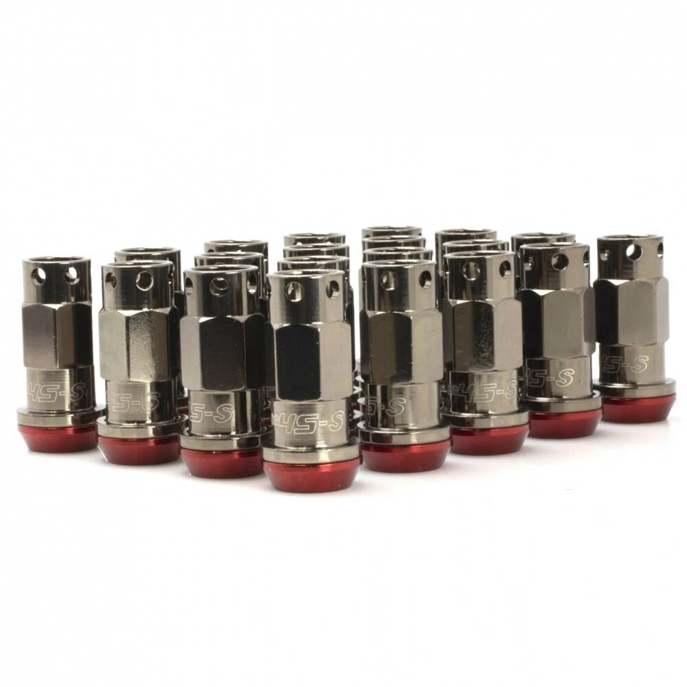 Muteki SR45-S Lug Set (12x1.25mm, Smoke Titanium w Red Washers) 32945T |  eBay
