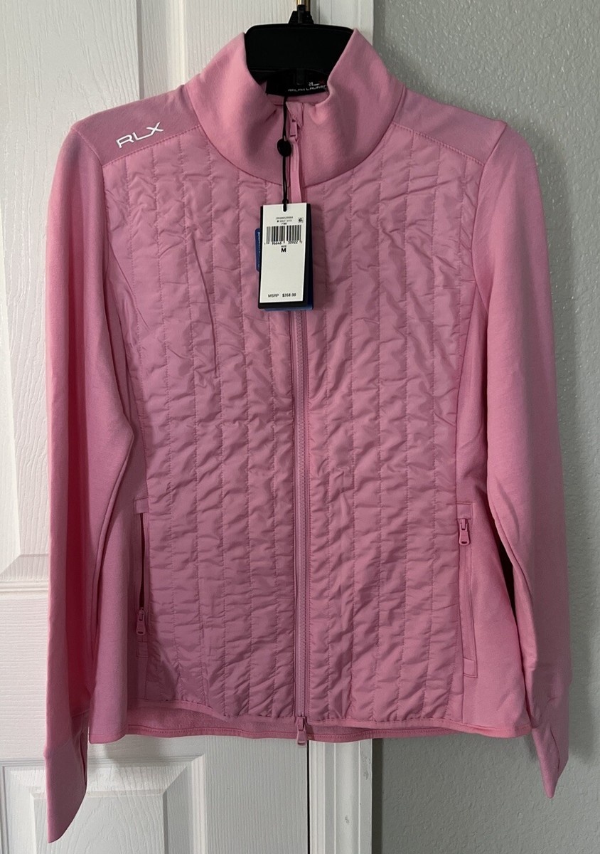 新品　RLX Ralph Lauren レディース　ジップジャケット RLX Ralph Lauren Women Golf Performance Full-Zip Pink Jacket Size