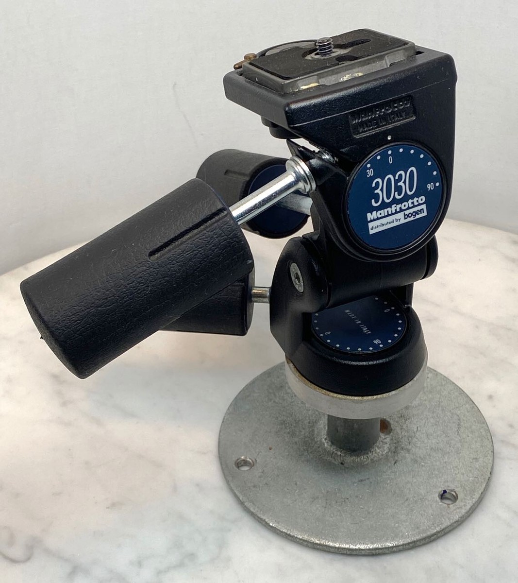 MANFROTTO 3030 Adjustable Quick Release Tripod Head ITALY with