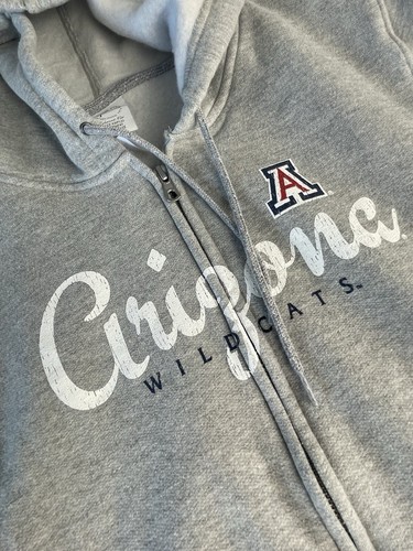 Women's NCAA Arizona Wildcats Hooded Sweatshirt Zip Front Size L Pockets Quality - Picture 2 of 6