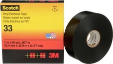 Scotch 33 Vinyl Electrical Tape (25.4mm x 32.9m) (1 in x 108ft / 36yd)