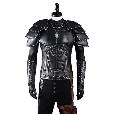 The Witcher Geralt of Rivia Cosplay Costume and Wigs Halloween Carnival Suit - Bild 8 von 12