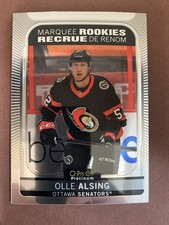 2021 O-Pee-Chee Platinum Olle Alsing Rookie #256 Ottawa Senators