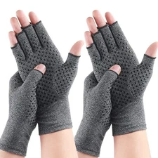 2 Pairs Arthritis Compression Gloves, Provide Support and Warmth for Carpal T...
