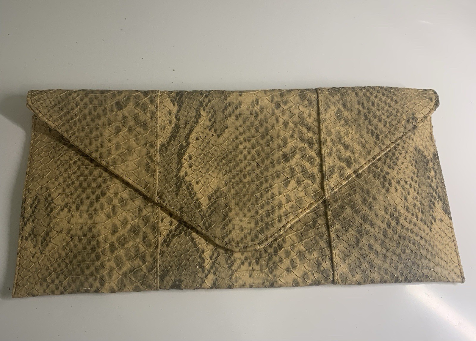 Urban Expressions Faux Python Envelope Clutch - image 1