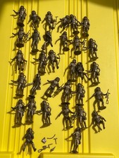 Marx MPC Plastic Spacemen Astronauts Figures Lot Bronze Color Lot 32